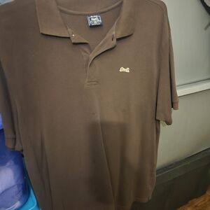 Le Tigre Brown Men's Polo Shirt with Embroidered Logo